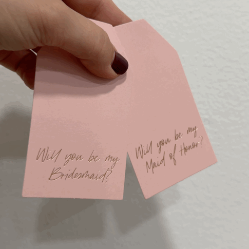 Will you be my Maid Of Honor + Bridesmaid Greeting Tags-1000