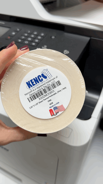 2.25" X 1.25" Direct Thermal Perforated Stickers Labels