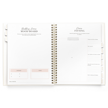 Wedding Planner Book, Luxury Wedding Planer Ring Binder, Hand Made